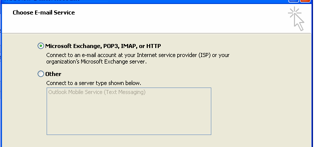 Choose email service